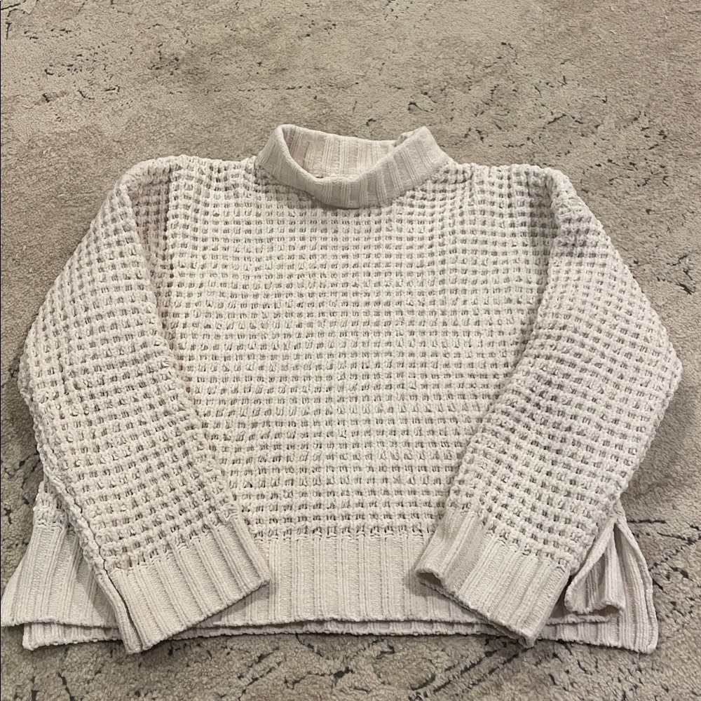 Altar'd State Cream Turtleneck Sweater